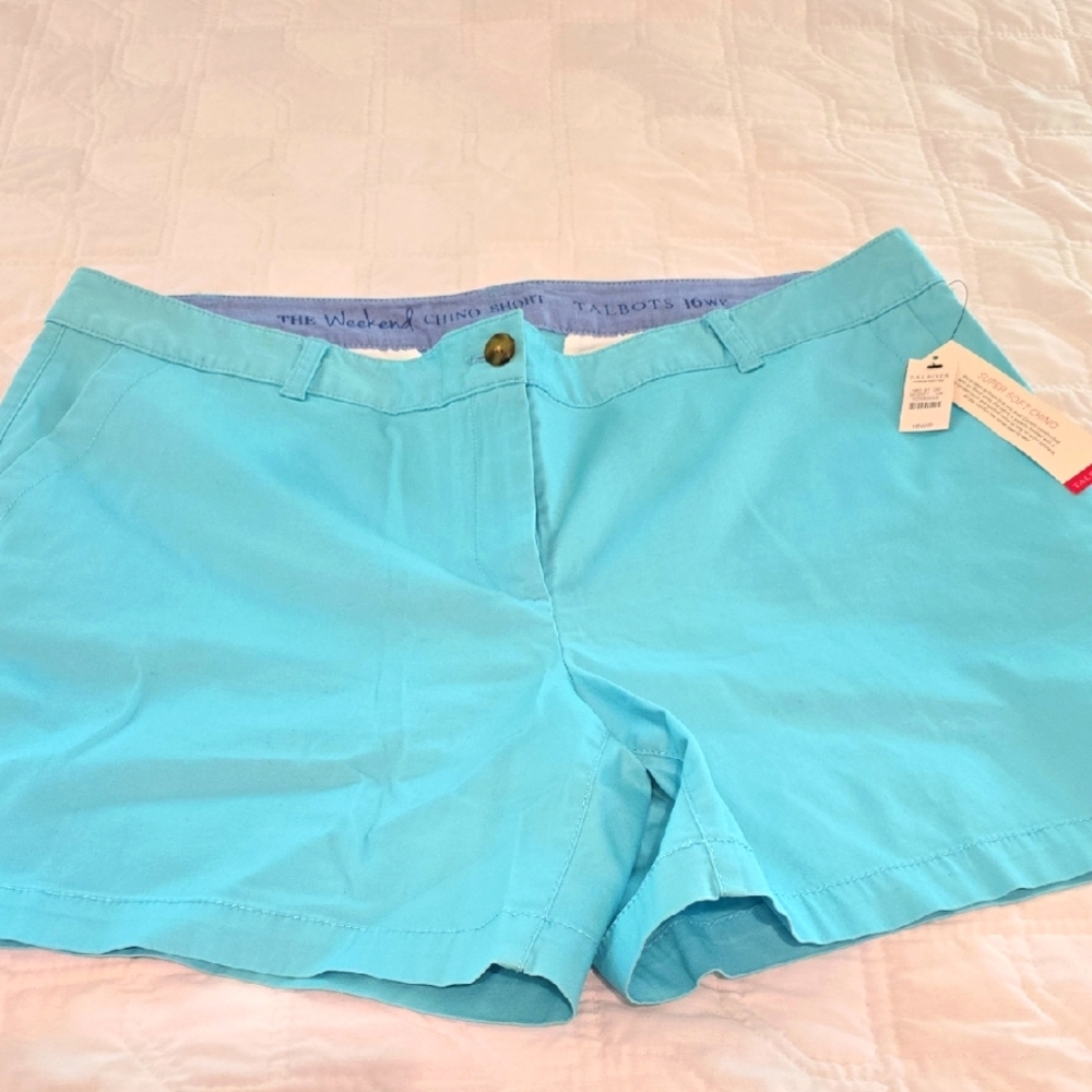 (NWT) ◇ Caribbean 🌊 Blue Weekend Chino Shorts - Talbots